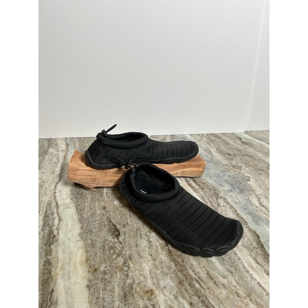 Mishansha Unisex Water Swim Shoes Wide Barefoot Black Mens 4.5 Womens 6.5